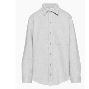 Aritzia cozy fleece boyfriend shirt
